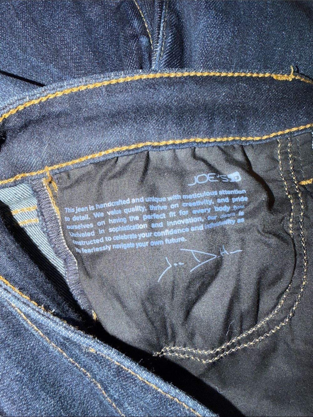 Joe's Jeans Dark Indigo Flare Jeans - Picture 3 of 5
